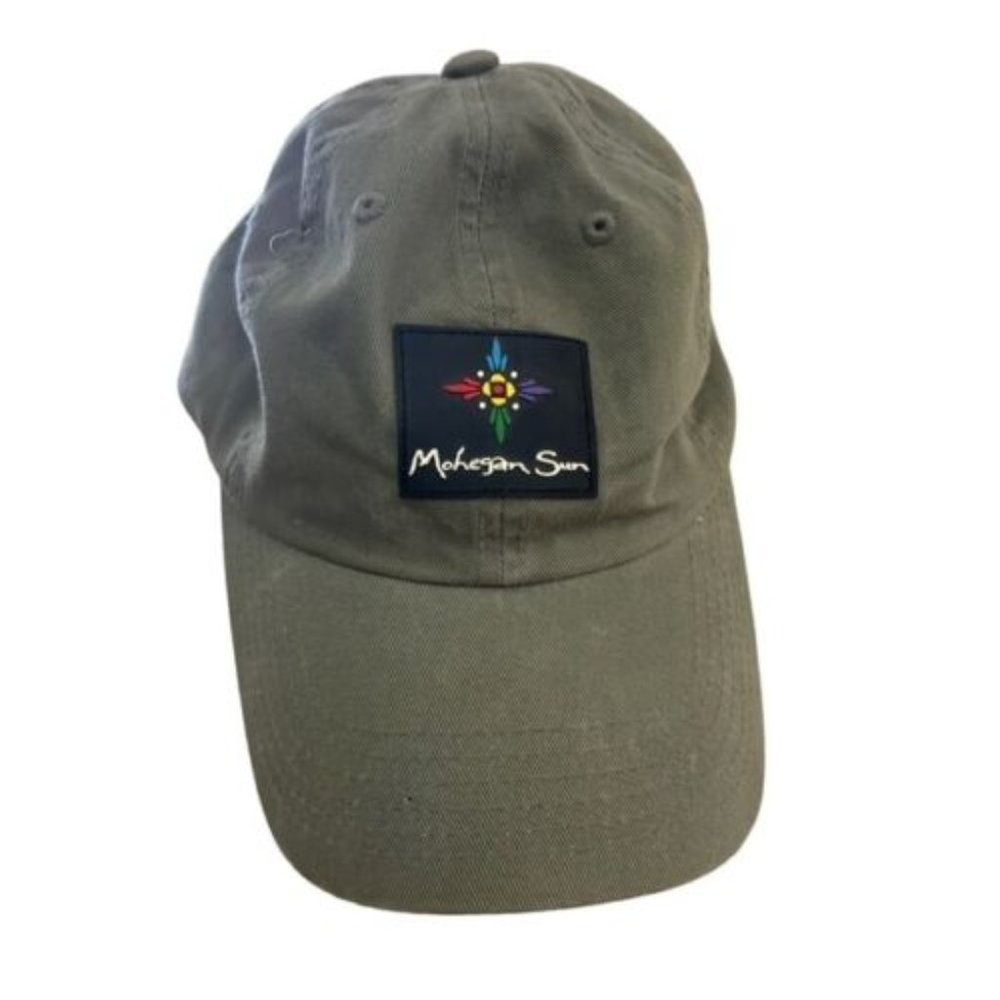 Mohegan Sun Adult Adjustable Baseball Cap Hat Green One Size Fits All